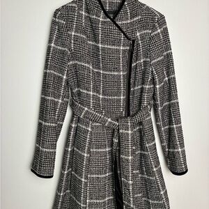 Women’s Guess Asymmetrical Mid-Length Dress Trench Coat